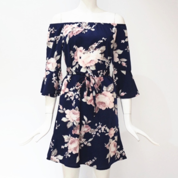 Sexy Off Shoulder Boho Dress - Picture 4 of 6